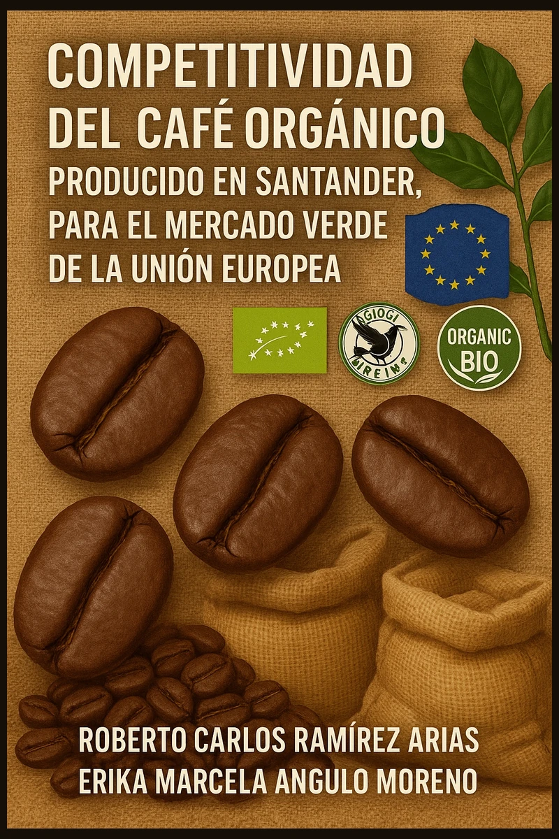 Portada del libro Competitividad del café orgánico producido en Santander